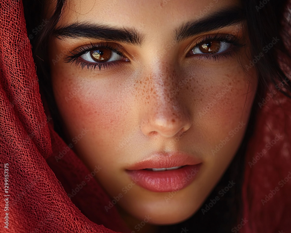 Fototapeta premium Middle Eastern Arab beauty close-up