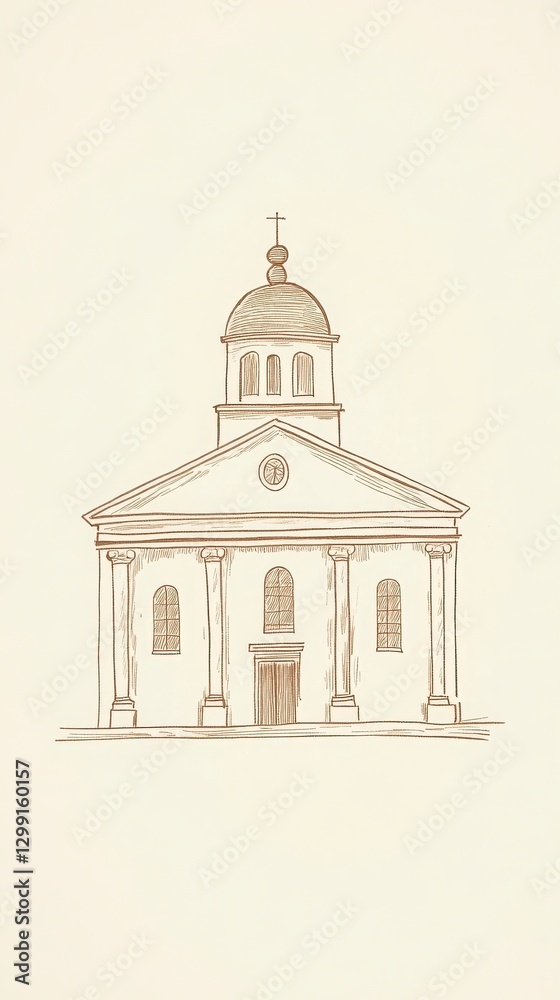 Sepia Line Drawing Of A Classical Building With Architectural Details And Front View Perspective Drawings With Geometric Shapes Illustrative Renderings Including Architectural Perspective Drawings Sepia Line Drawing Of A Classical Building With Architectural Details And Front View Perspective Drawings With Geometric Shapes Illustrative Renderings Including Architectural Perspective Drawings