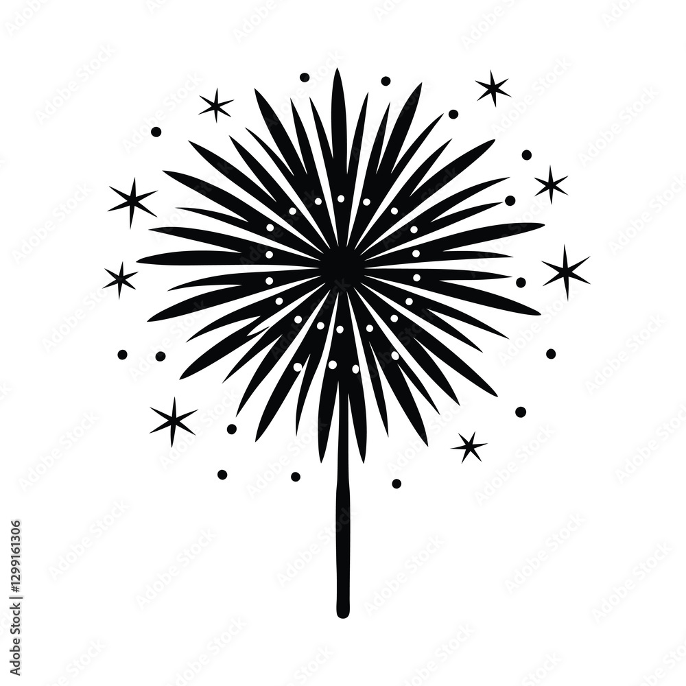 Obraz premium fireworks in the snow