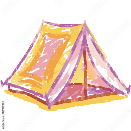 Colorful Vector Tent Illustration for Camping and Outdoor Adventures