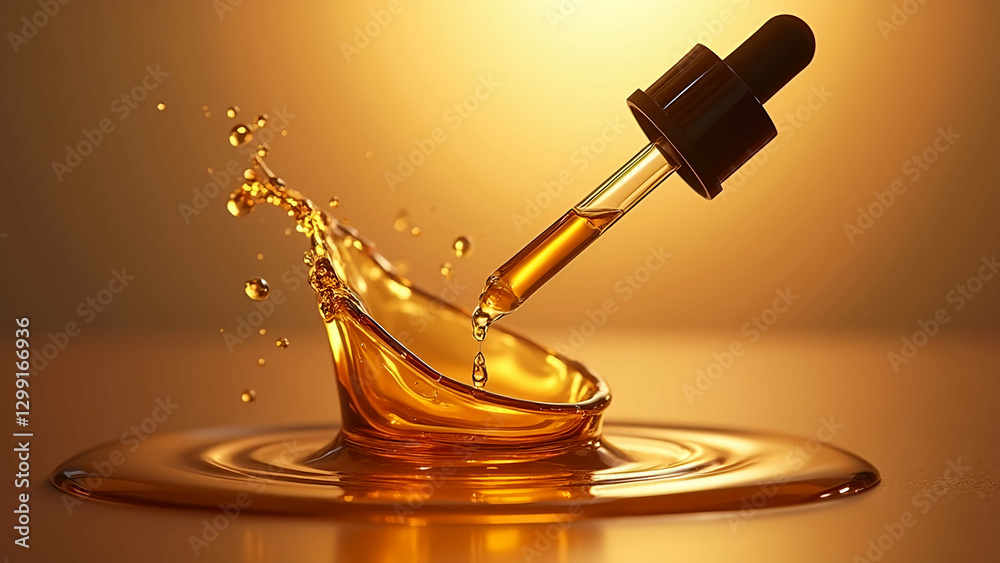 custom made wallpaper toronto digitalessential oil amber dropper liquid splash natural