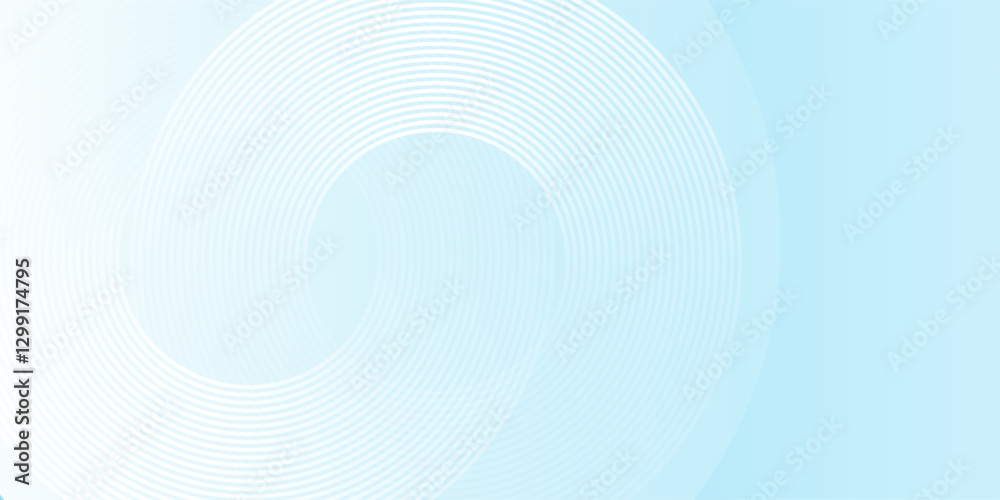 Modern abstract background, blue white gradations, circle effect,shape memphis good simple natural