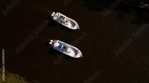 Two Center Console Fishing Boats 