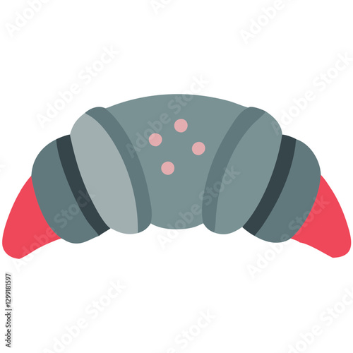 Futuristic Vector Spacecraft Engines with Red Accent Design