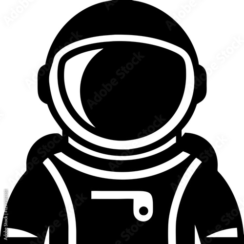 Astronaut Silhouette Vector Space Adventure Concept