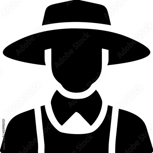 Mysterious Detective Silhouette in Hat and Suit Vector Illustration