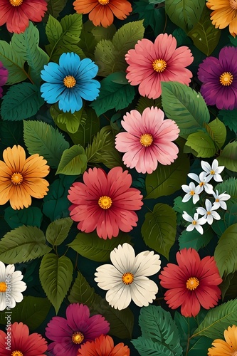 red and white flowers