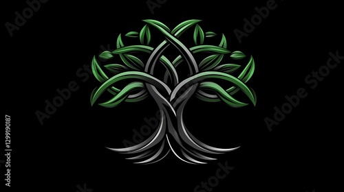 Ornamental Celtic Tree of Life design