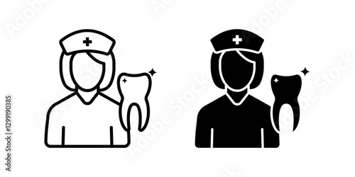 Dentist icon set. for mobile concept and web design on white background