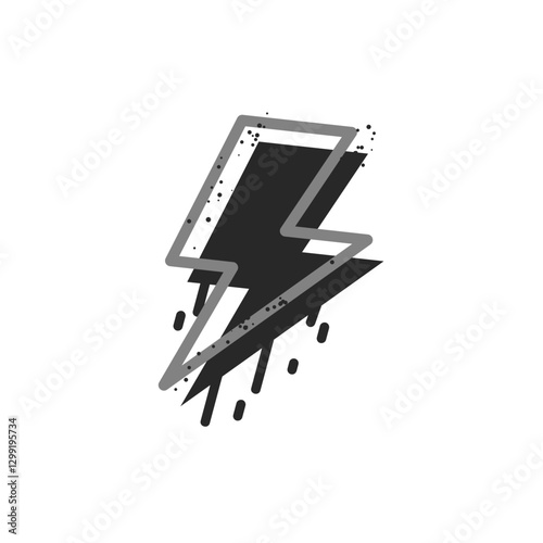 Urban art elements, graffiti vector icons set.
