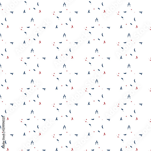 confetti on white background
