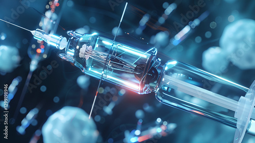 A futuristic vaccine delivery device using painless micro-needle technology.

 photo