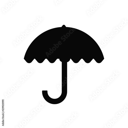 Umbrella icon. Simple vector sign.
