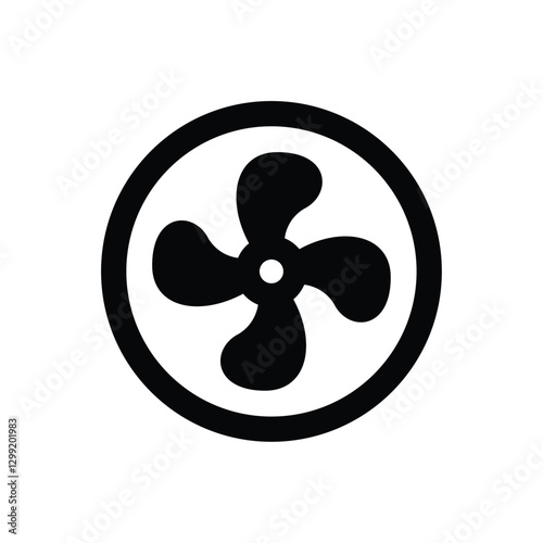 Fan icon. Simple vector sign.