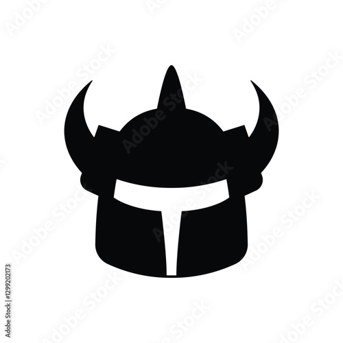 Helmet icon. Simple vector sign.