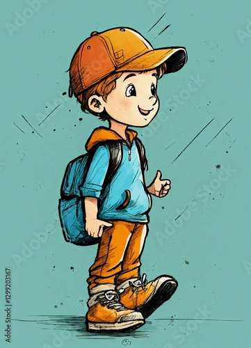 boy with skateboard