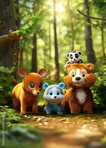 bears in the forest