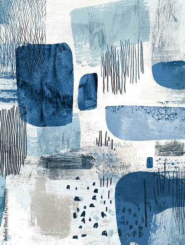 Abstract Brushstroke Modern Art Print