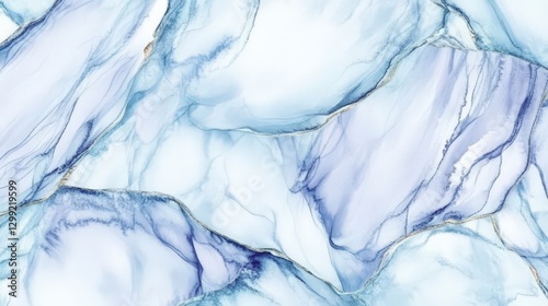 Wallpaper Mural A Stunning Abstract Blue Marble Design. A Breathtaking Artistic Creation with Intricate Ink Patterns. A Captivating Visual Torontodigital.ca