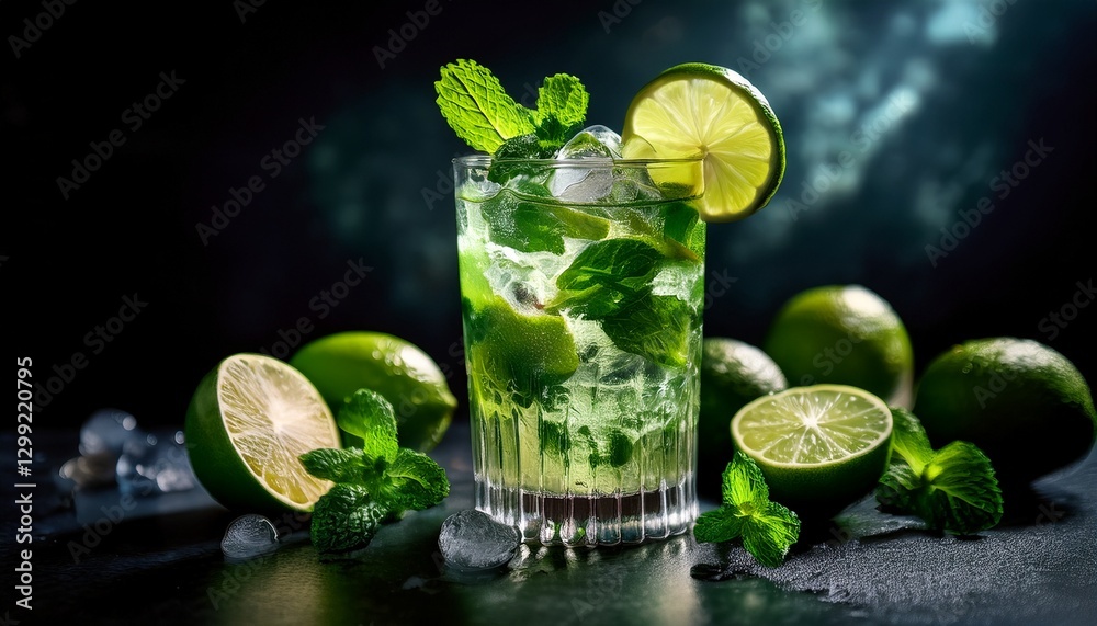 Fotografía profesional, cóctel con lima y menta, fondo blanco, estilo ultrarrealista, realista, 4k
Fotografía profesional, cóctel con lima y menta, fondo blanco, estilo ultrarrealista, realista, 4k