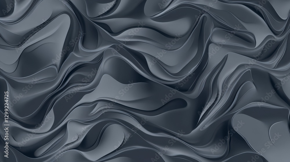 Obraz premium Abstract Gray Waves: A Stunning Visual Symphony