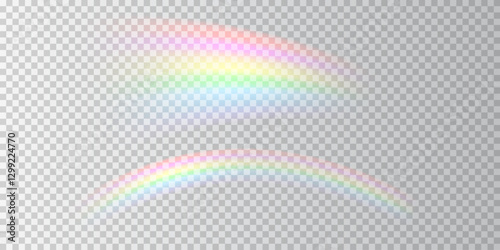Beautiful Soft Rainbow with a Delicate Fade, Ideal for Elegant and Artistic Creations