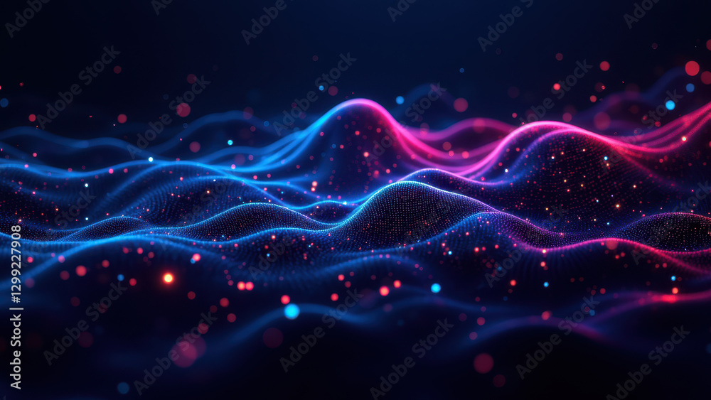 Obraz premium A dynamic visualization of a continuous integration/continuous deployment pipeline with elements representing Docker, Kubernetes, and DevOps processes set against a cosmic backdrop.