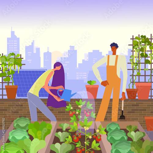 Urban Rooftop Garden – Sustainable Green Living in the City