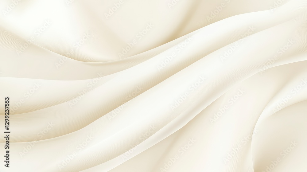 Fototapeta premium Creamy White Fabric Texture: Elegant and Delicate Fabric Design for Textile Industry