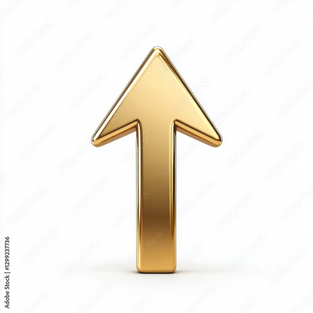 Up arrow icon illustration business concept isolated white background
