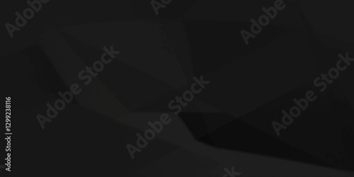 The texture of black paper is crumpled Background Old vintage page Hardboard with copy space for text