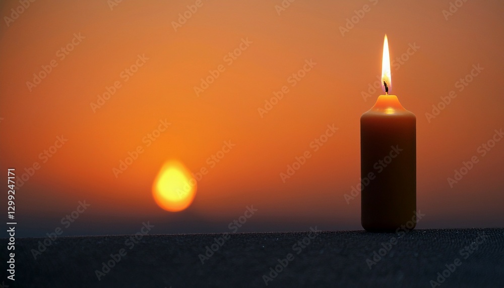 Fototapeta premium candle in the dark