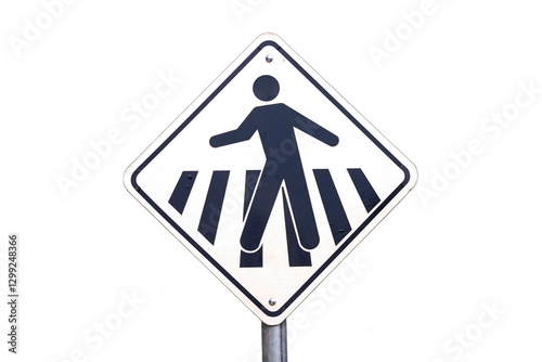 Placa de trânsito travessia de músicos