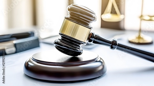 Gavel on Sound Block Legal Justice Concept