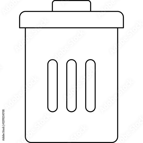 Delete icon single vector illustration