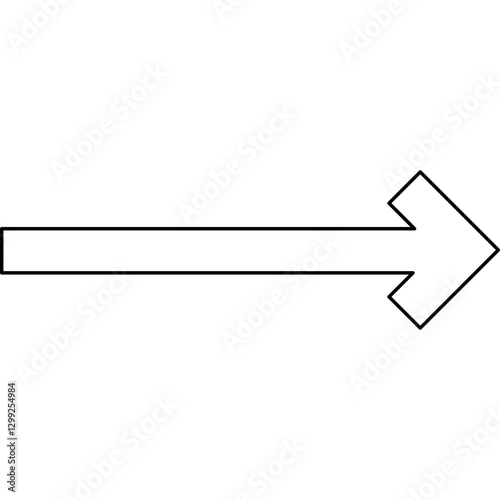 Right Arrow icon single vector illustration
