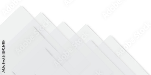  Abstract background with white colors lines pattern texture. squares in bright light with soft shadows as pattern. Geometric vector pattern, repeating thin linear square diamond shape and rectangle.