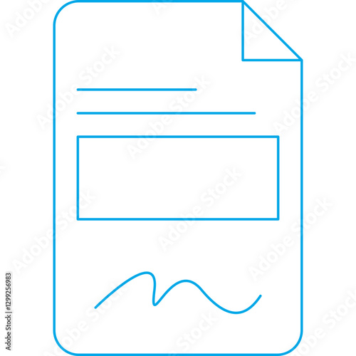 Contract icon single vector illustration