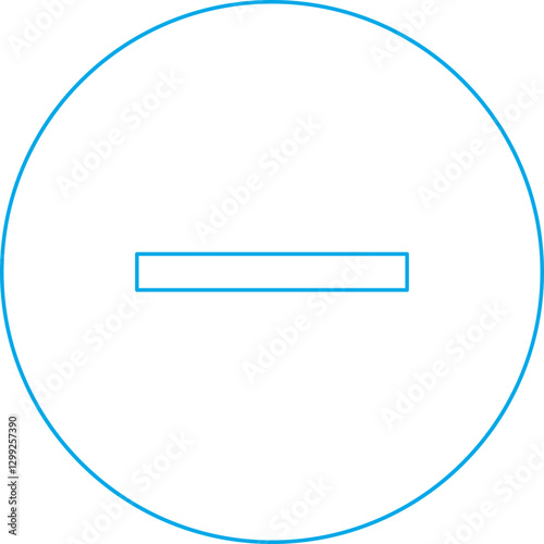 Minus icon single vector illustration