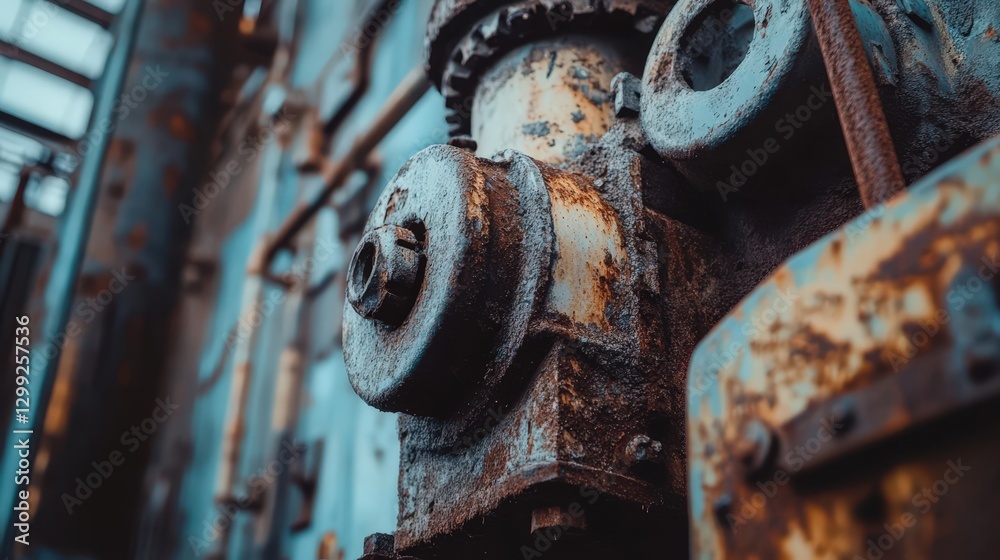 Rusty Industrial Machinery Close Up Detail Rusty Industrial Machinery Close Up Detail