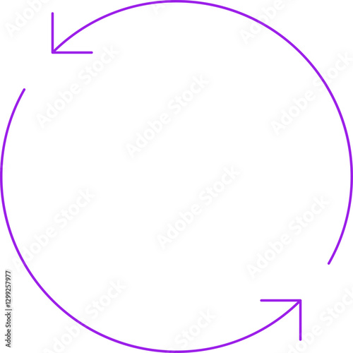 Rotate icon single vector illustration