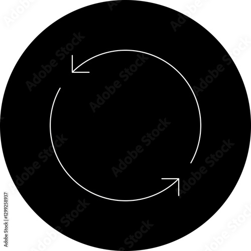 Rotate icon single vector illustration