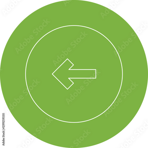 Left icon single vector illustration