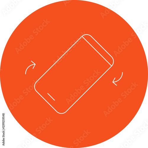 Tilt Device icon single vector illustration