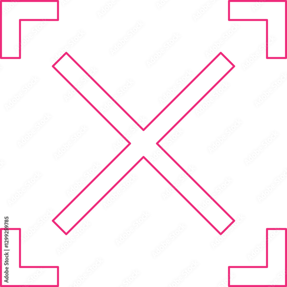 Expand icon single vector illustration Expand icon single vector illustration