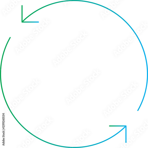 Rotate icon single vector illustration