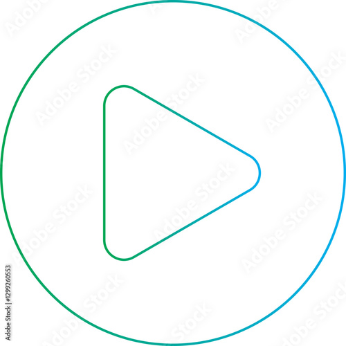 Play icon single vector illustration