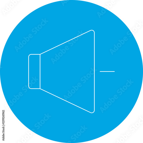 Volume Down icon single vector illustration