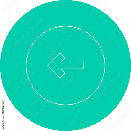 Left icon single vector illustration