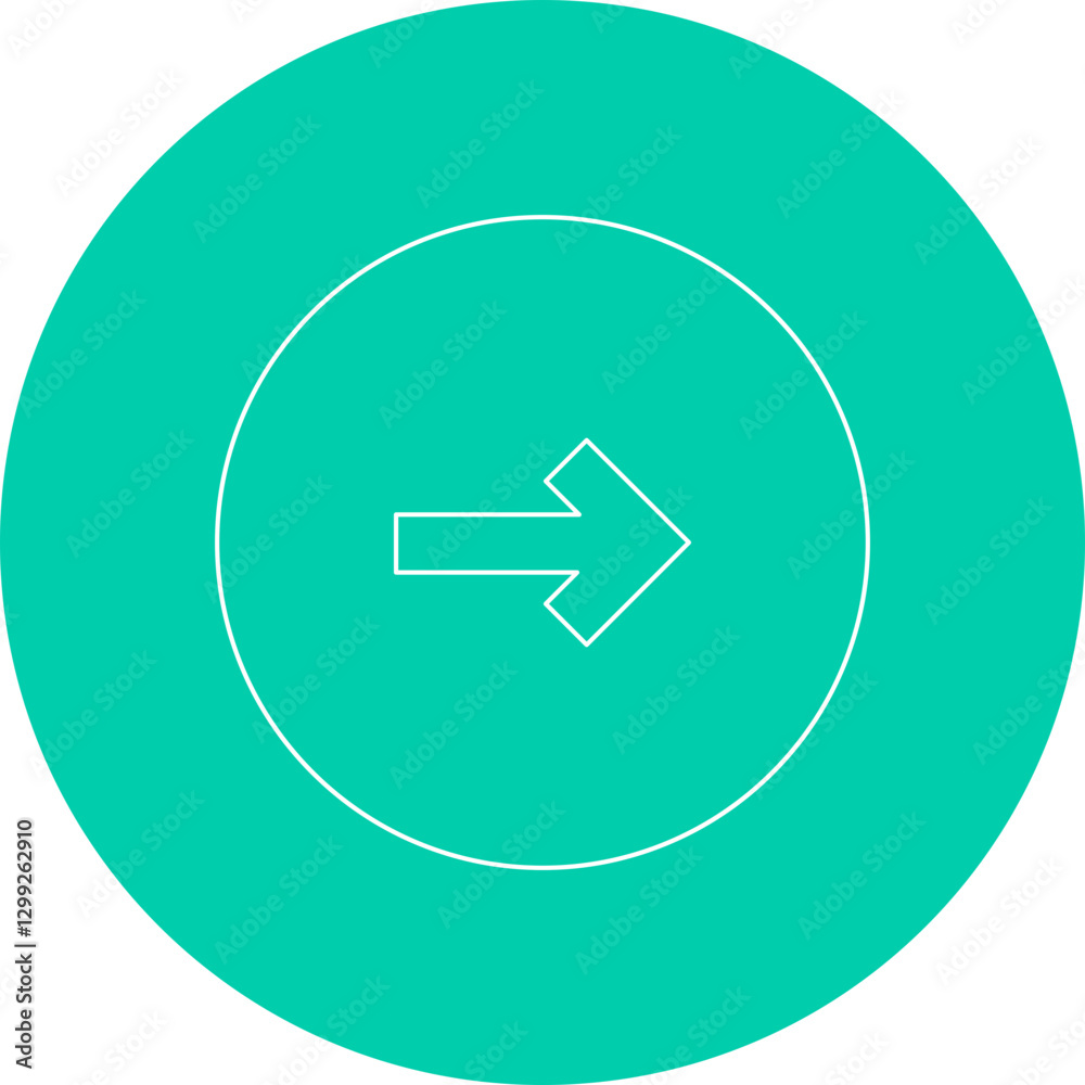 Right icon single vector illustration Right icon single vector illustration